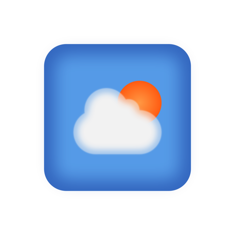 3d weather icon png