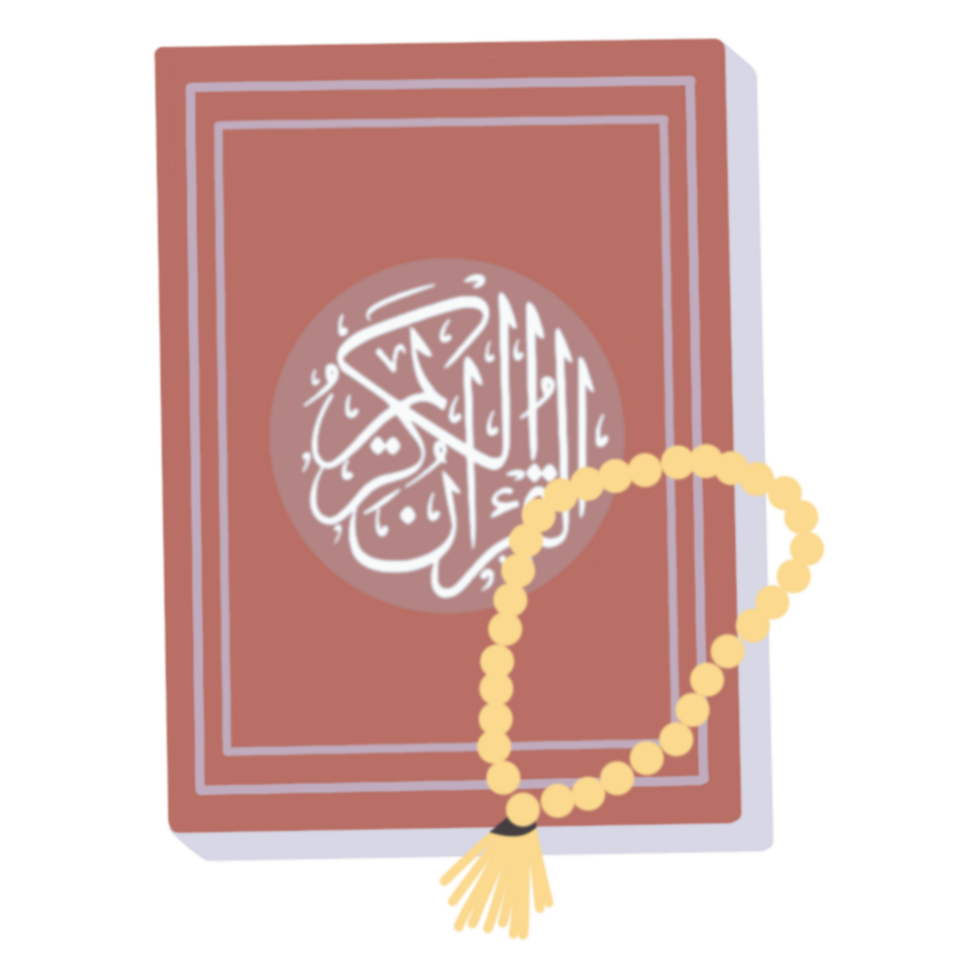 prayer beads and Koran png