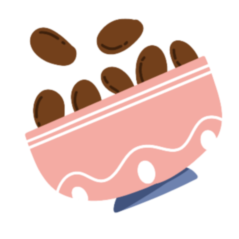 Kurma on a bowl illustration png