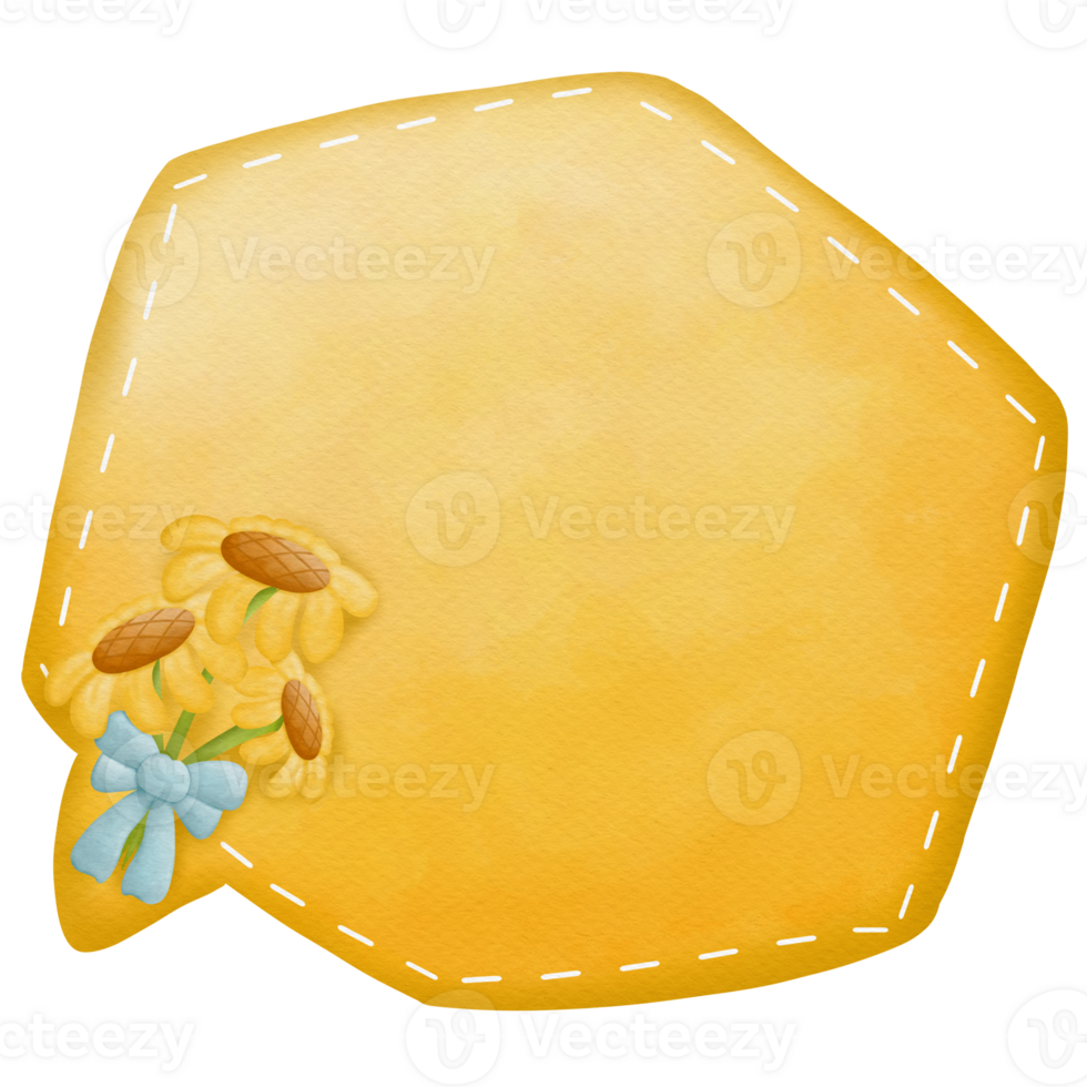 Note paper watercolor so cute png