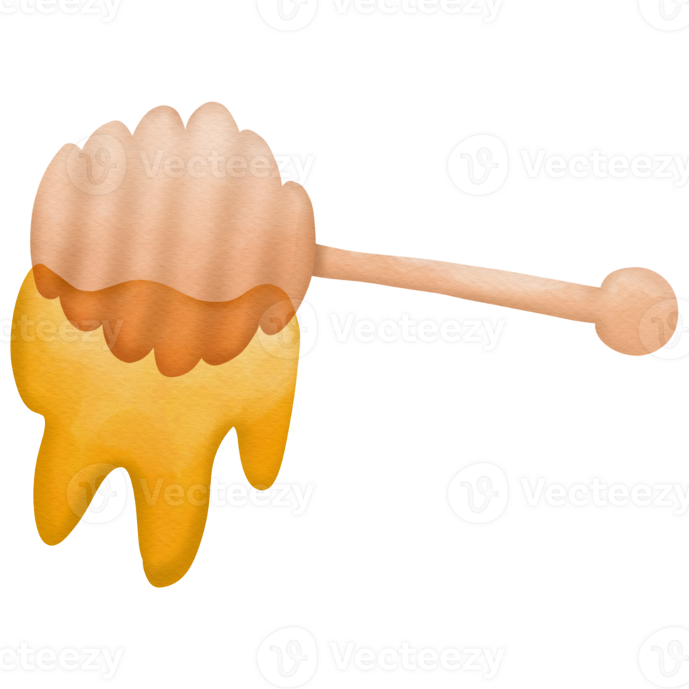 Honey watercolor so cute png