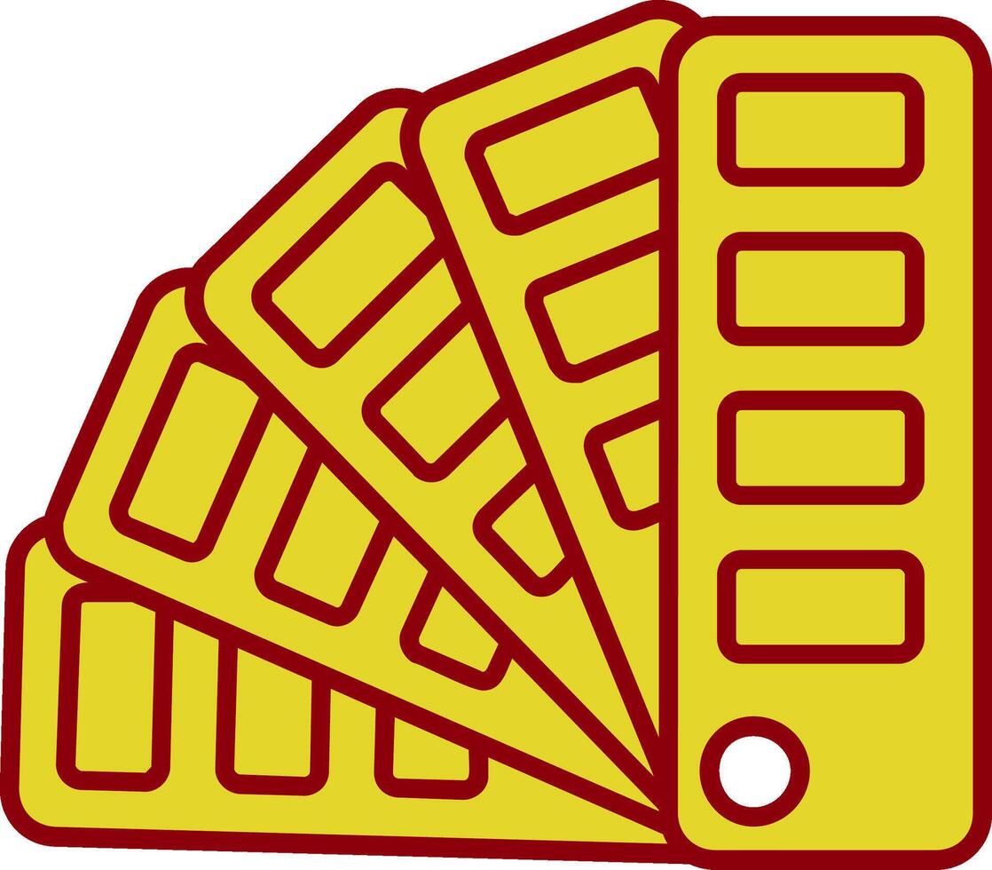 Color sample Vintage Icon vector