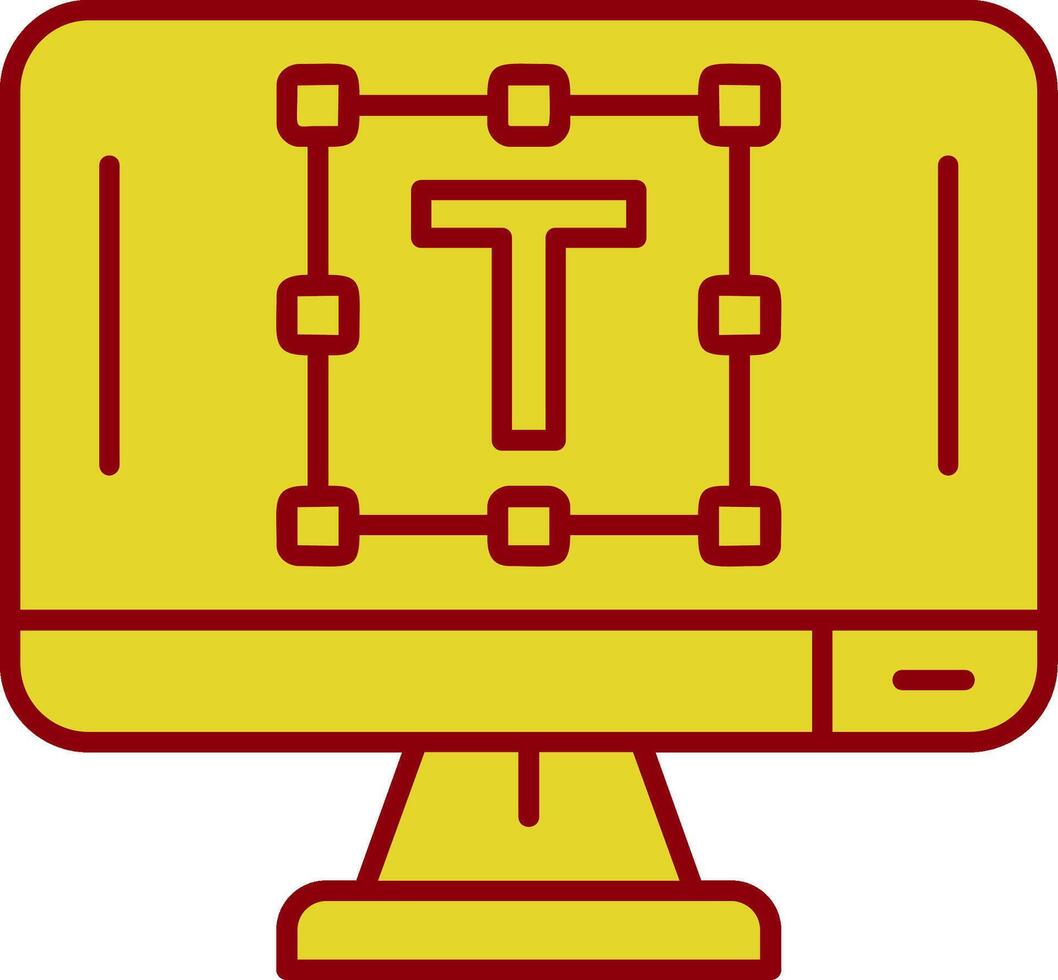Text editor Vintage Icon vector