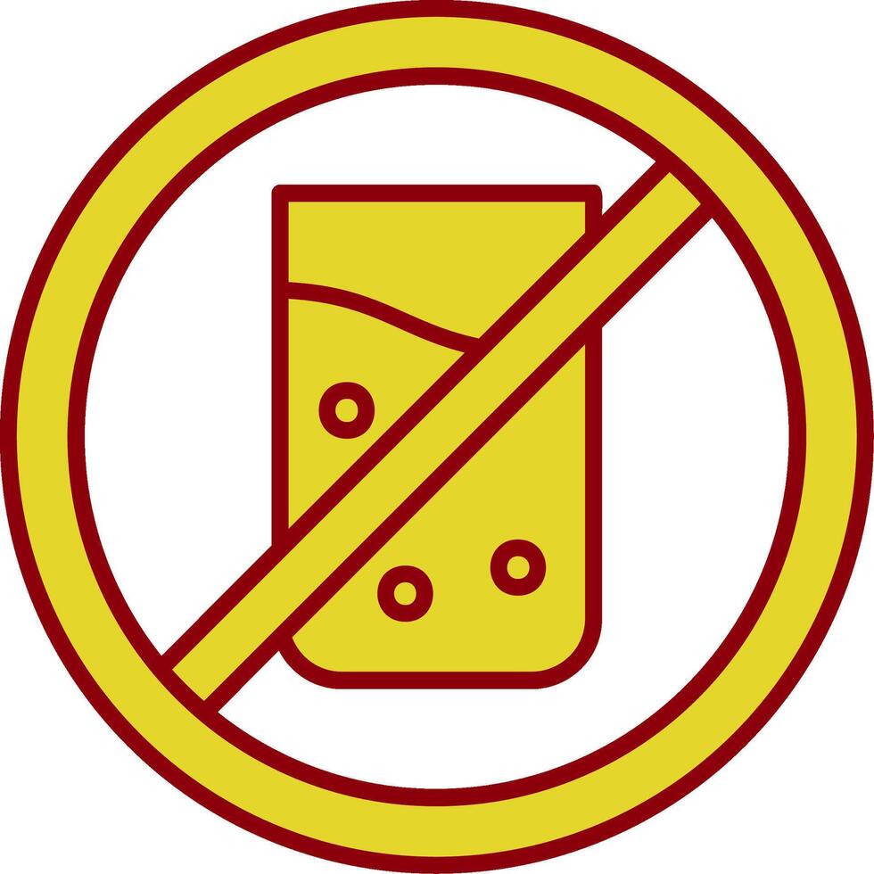 No drink Vintage Icon vector