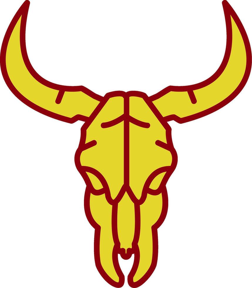 Bull skull Vintage Icon vector