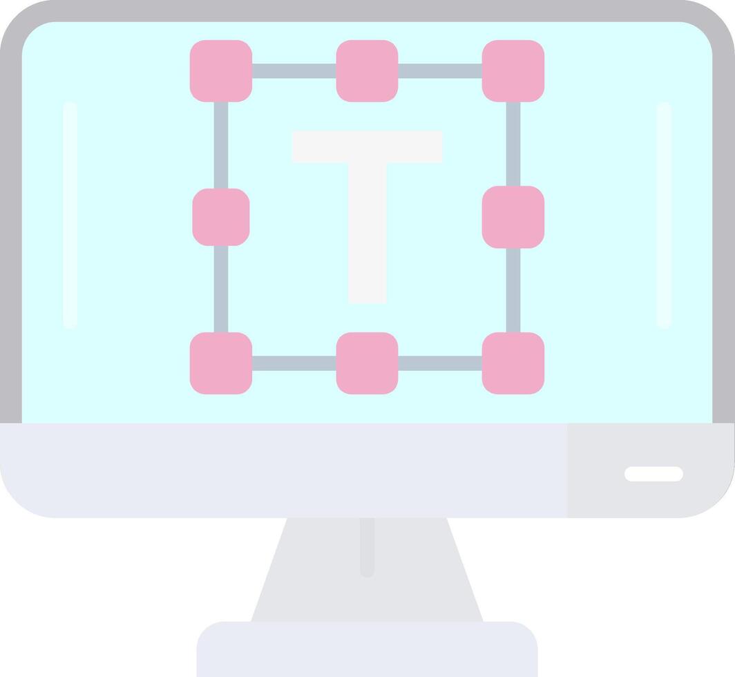 Text editor Flat Light Icon vector
