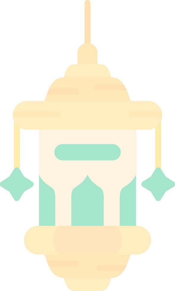 Oil lamp Flat Light Icon vector