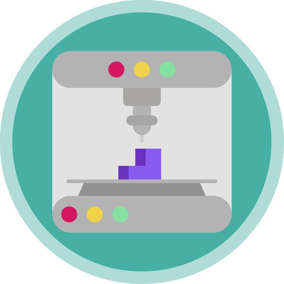 3d modeling Flat Multi Circle Icon vector