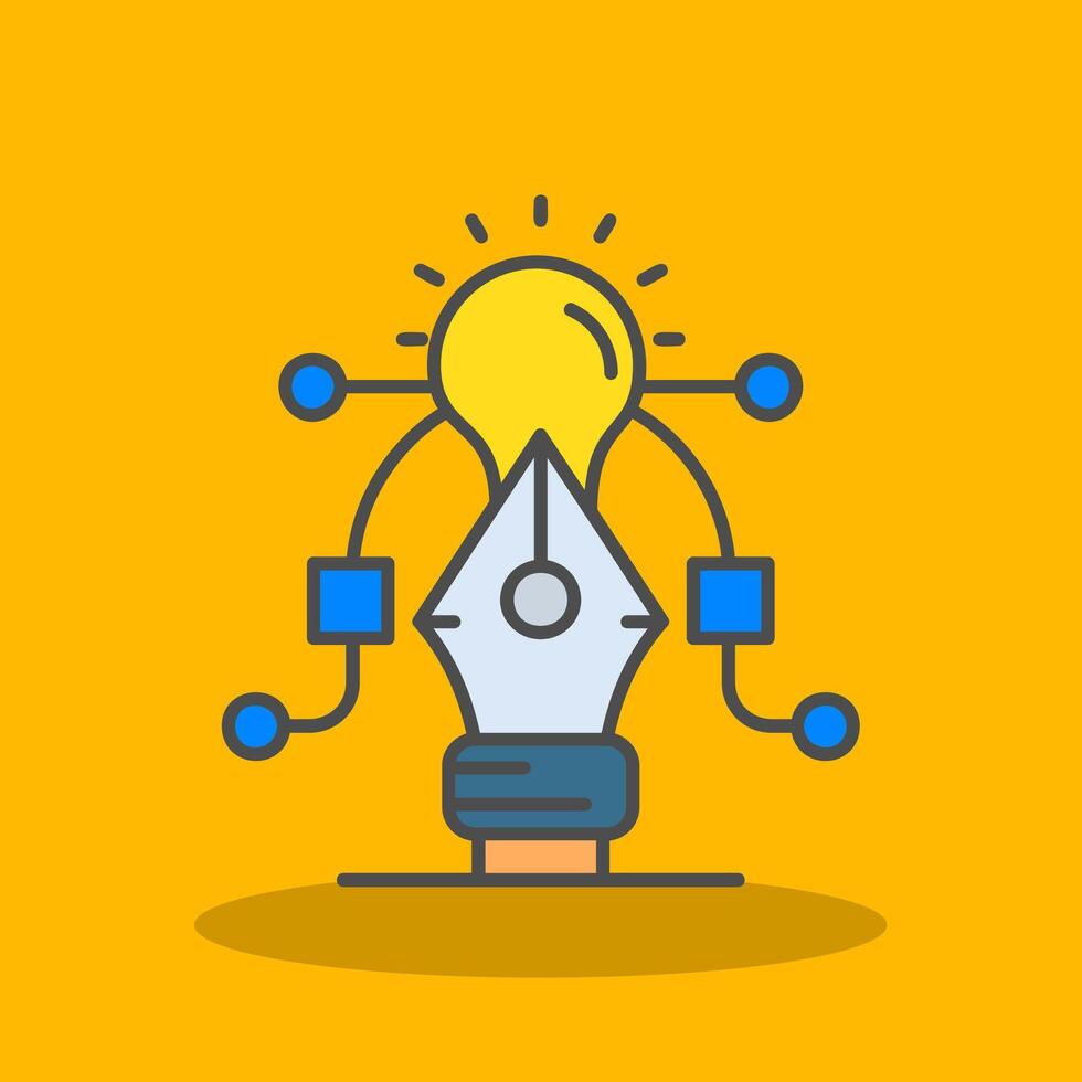 Graphic design Filled Shadow Icon vector