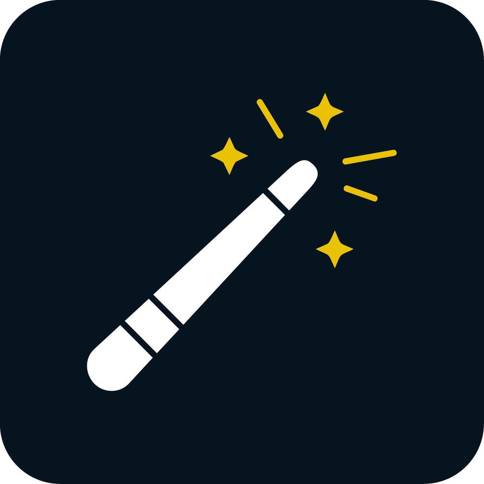 Magic wand Glyph Two Color Icon vector