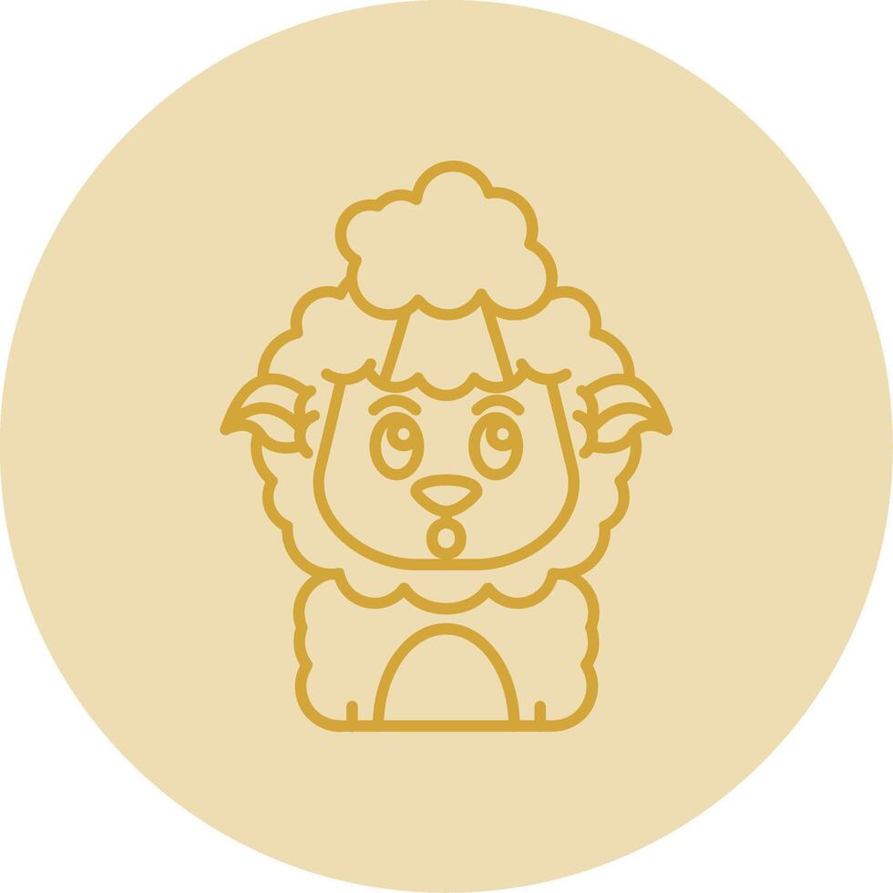 Exploding Line Yellow Circle Icon vector