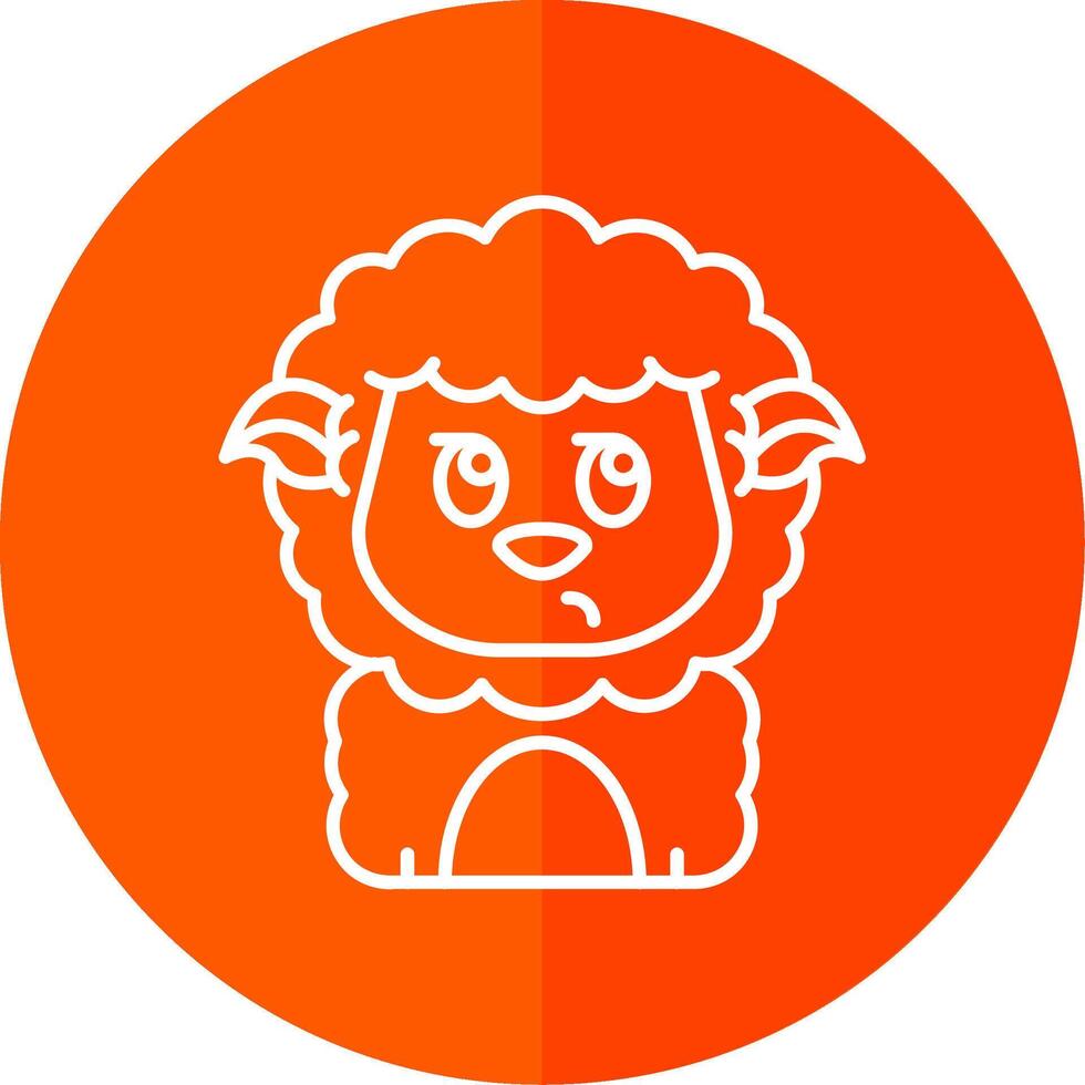 Suspicious Line Red Circle Icon vector