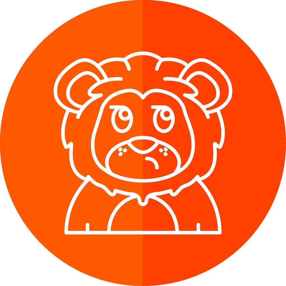 Suspicious Line Red Circle Icon vector
