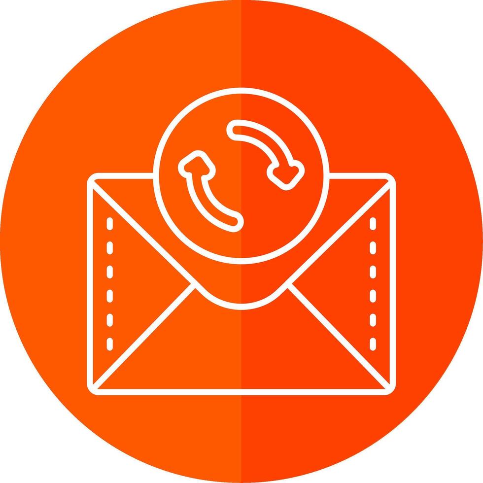 Arrow Line Red Circle Icon vector