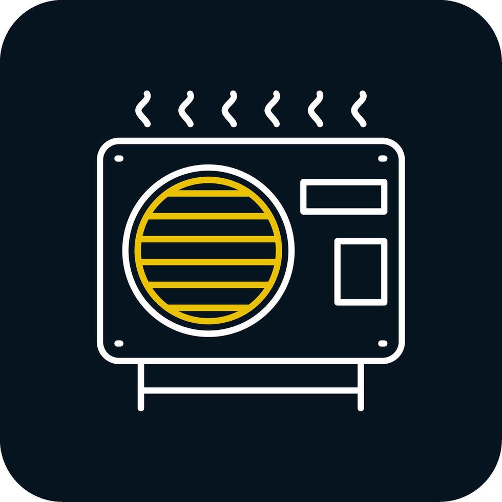 Outdoor Line Yellow White Icon vector