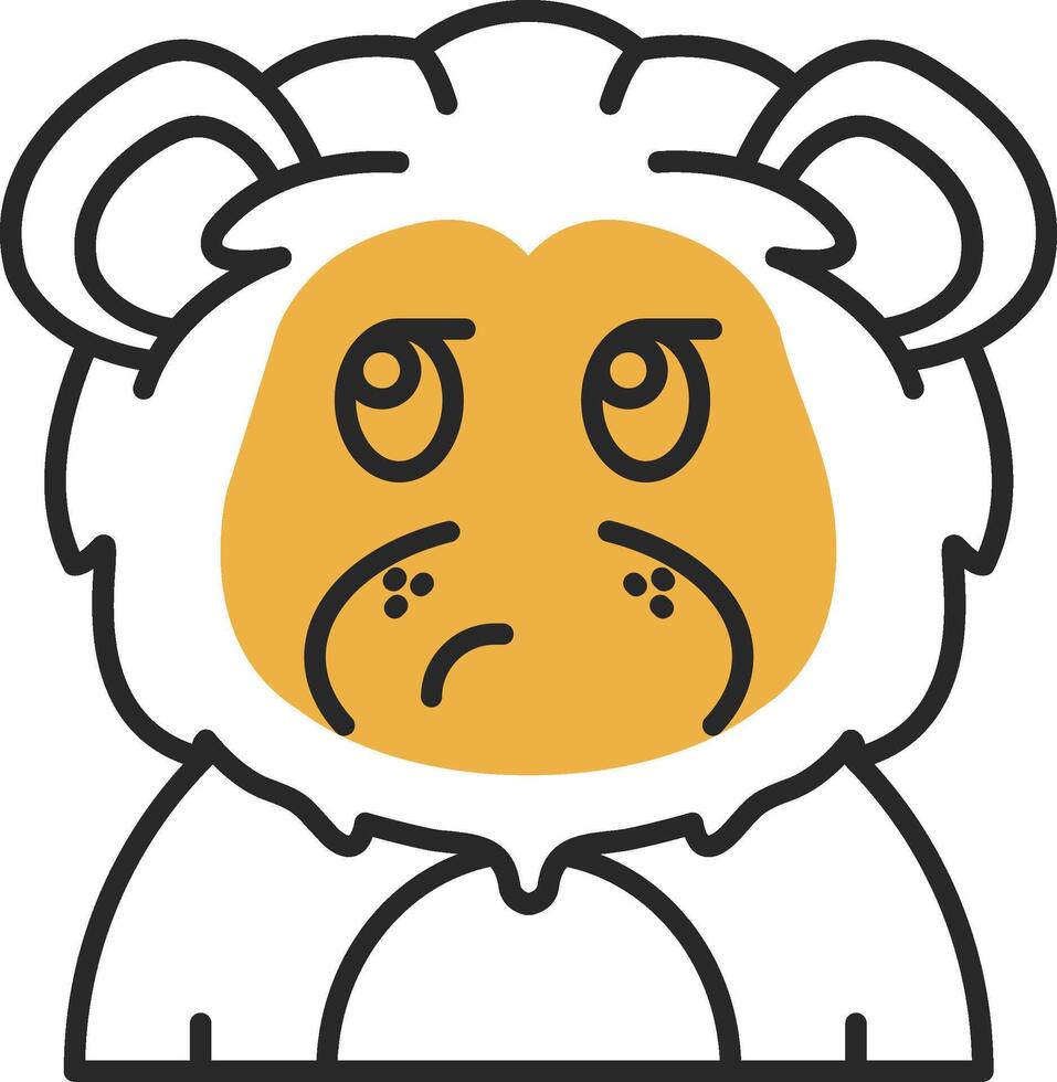 Liar Skined Filled Icon vector