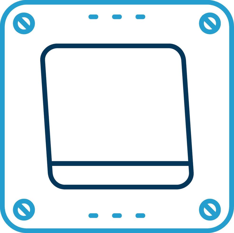 Swtich Line Blue Two Color Icon vector