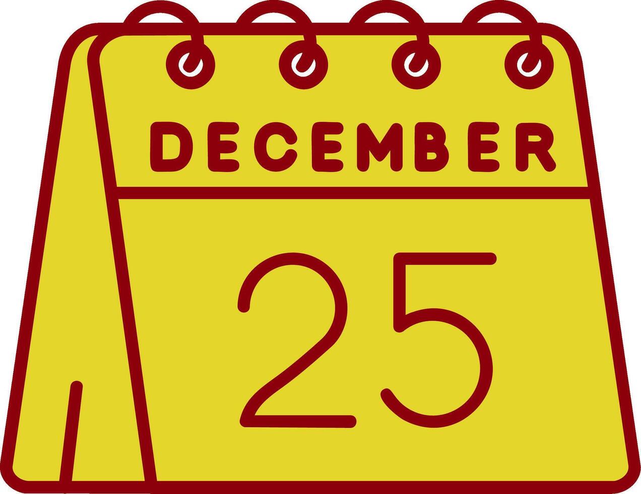 25th of December Vintage Icon vector