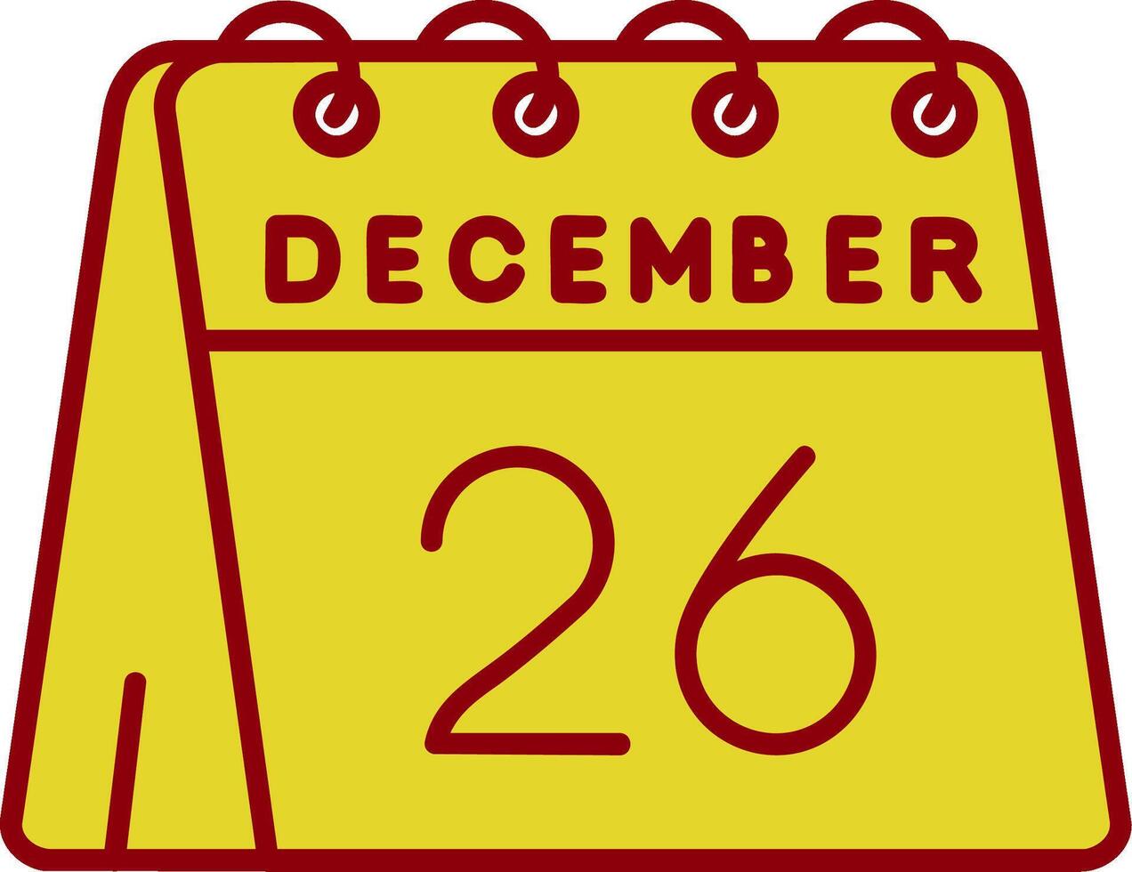 26th of December Vintage Icon vector