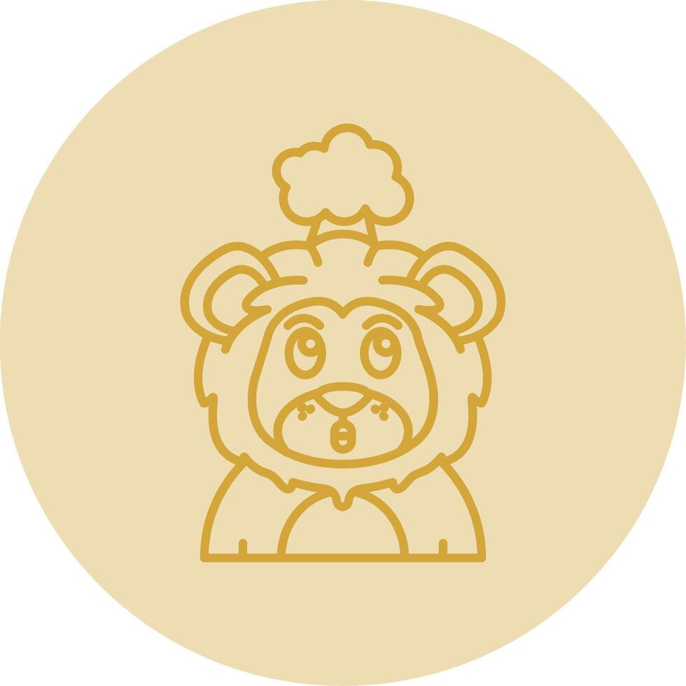 Exploding Line Yellow Circle Icon vector