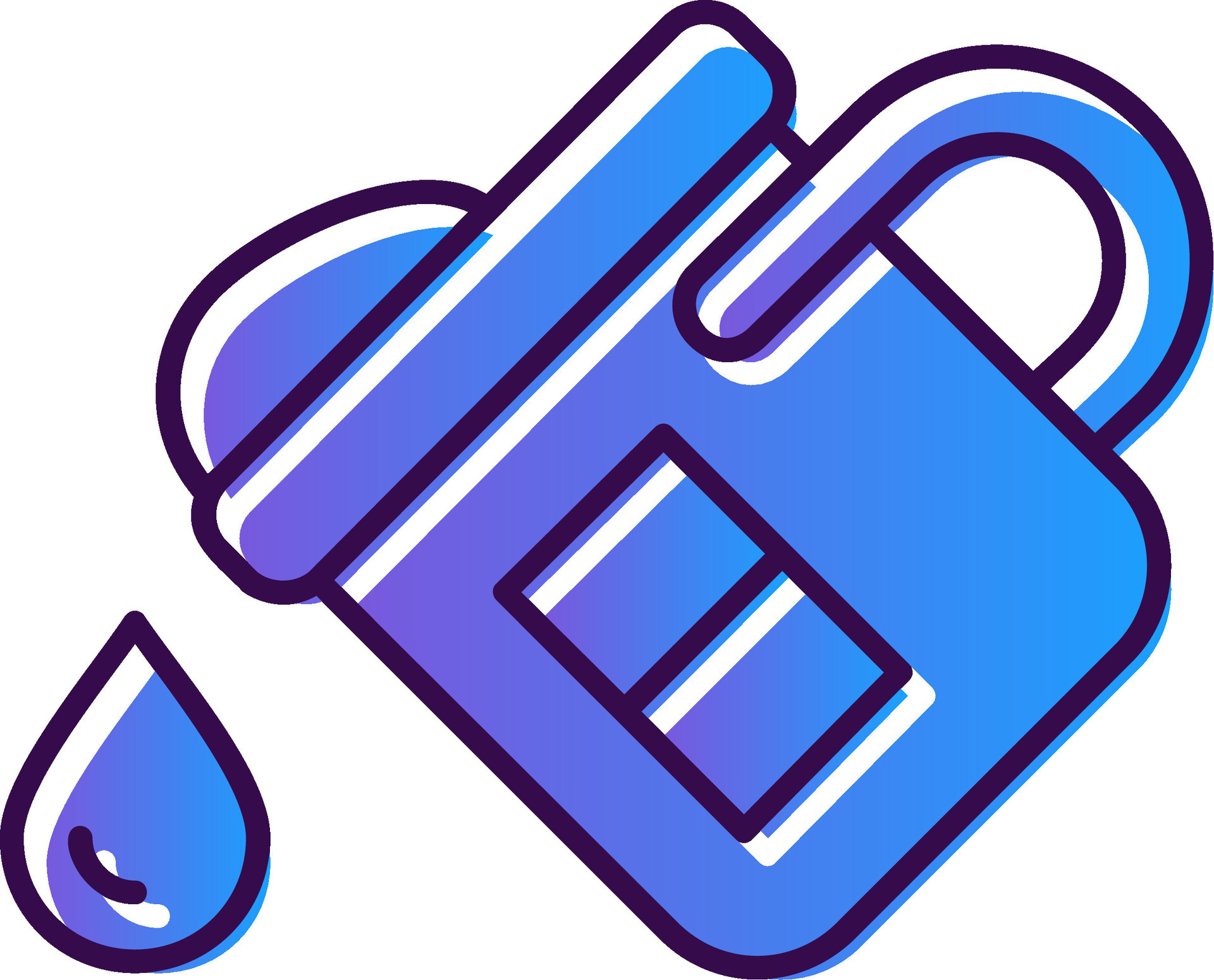 Paint bucket Gradient Filled Icon 41746108 Vector Art at Vecteezy