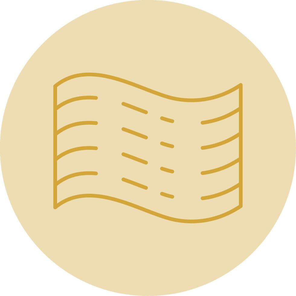 Haze Line Yellow Circle Icon vector