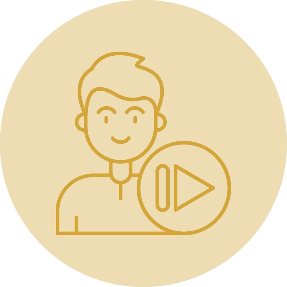 Next Line Yellow Circle Icon vector