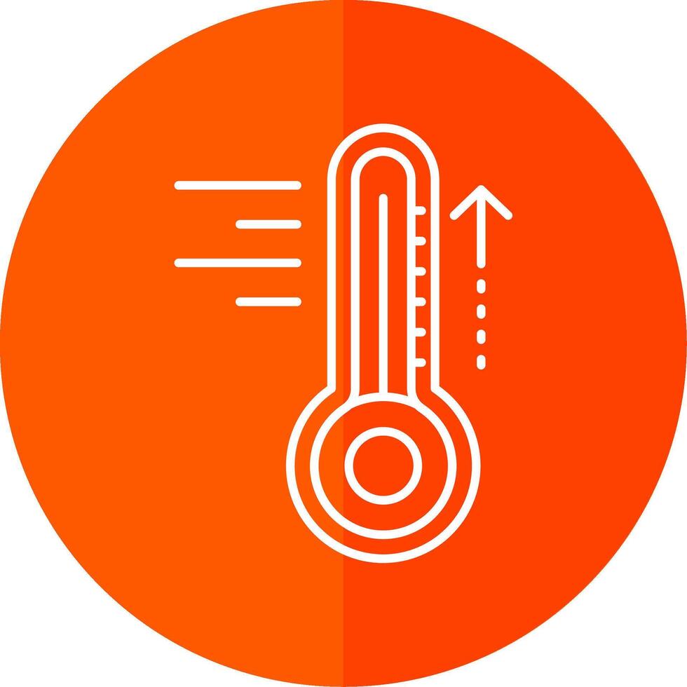 Hot Line Red Circle Icon vector