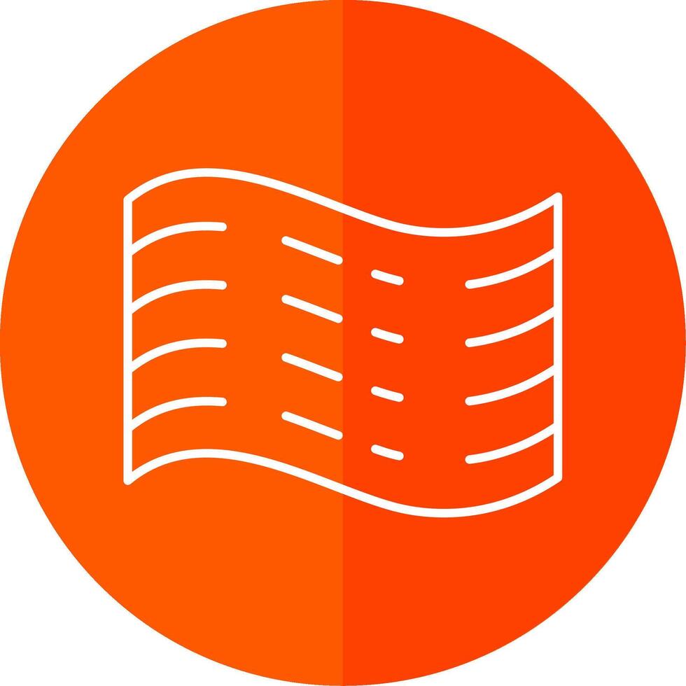 Haze Line Red Circle Icon vector