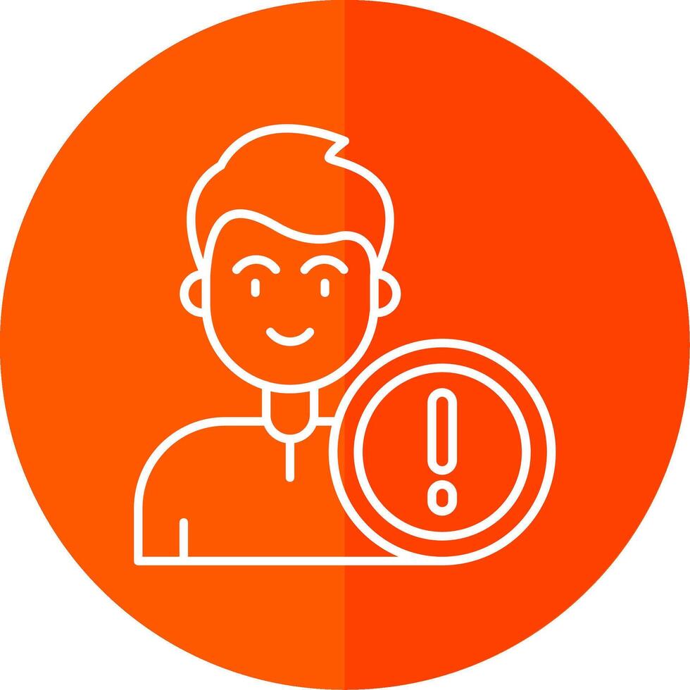 Error Line Red Circle Icon vector