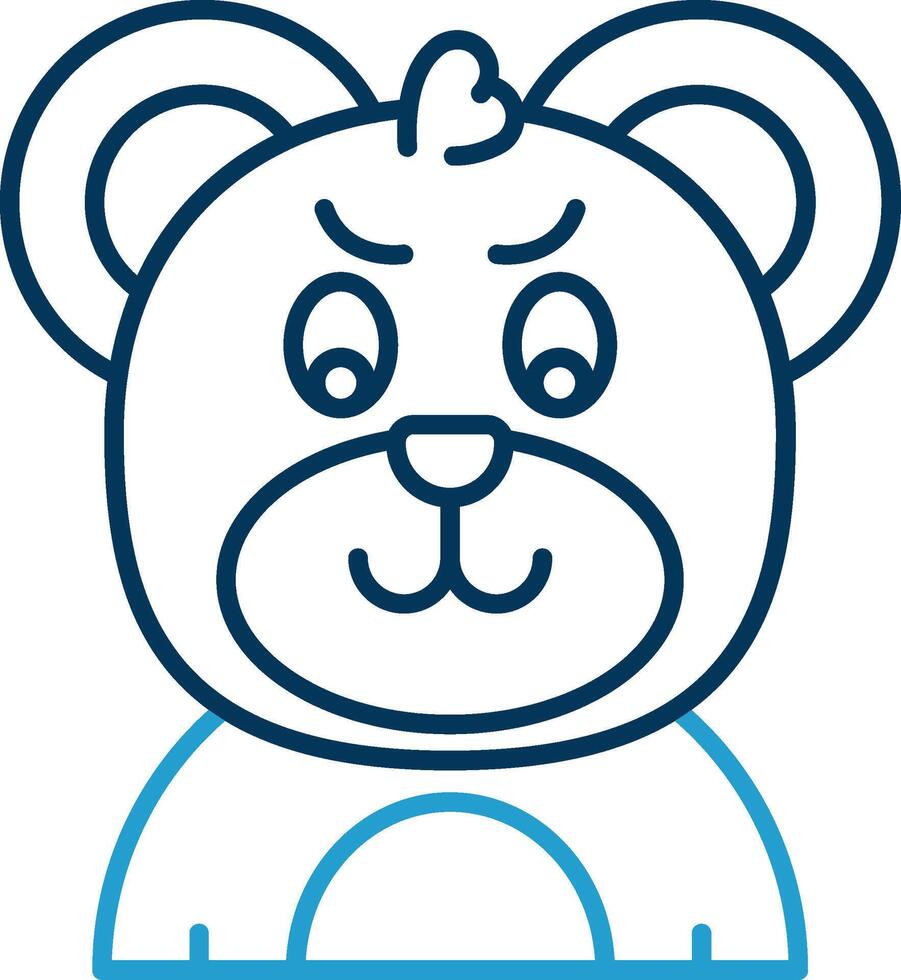 Envy Line Blue Two Color Icon vector