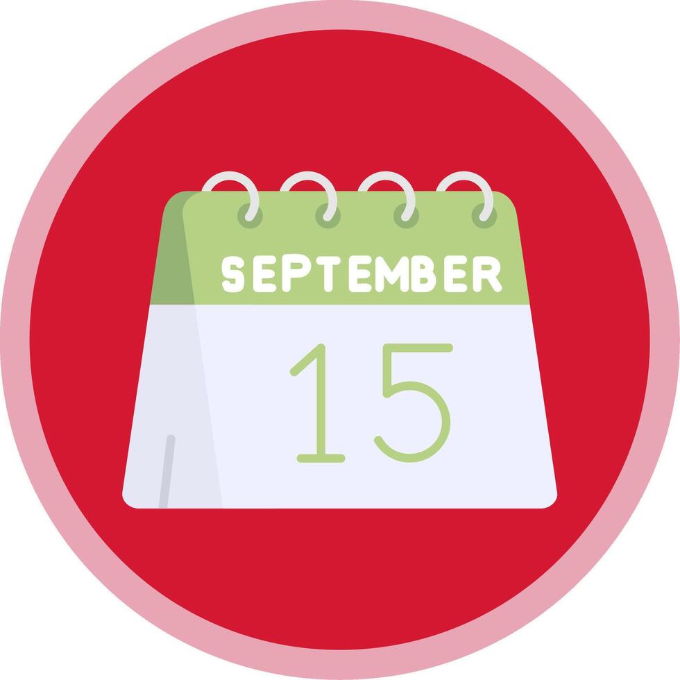 15 de septiembre plano multi circulo icono 41747307 Vector en Vecteezy