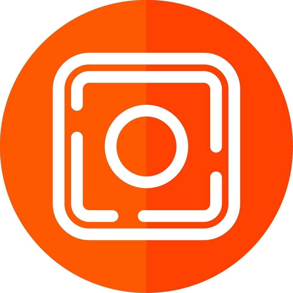 Dot Line Red Circle Icon vector