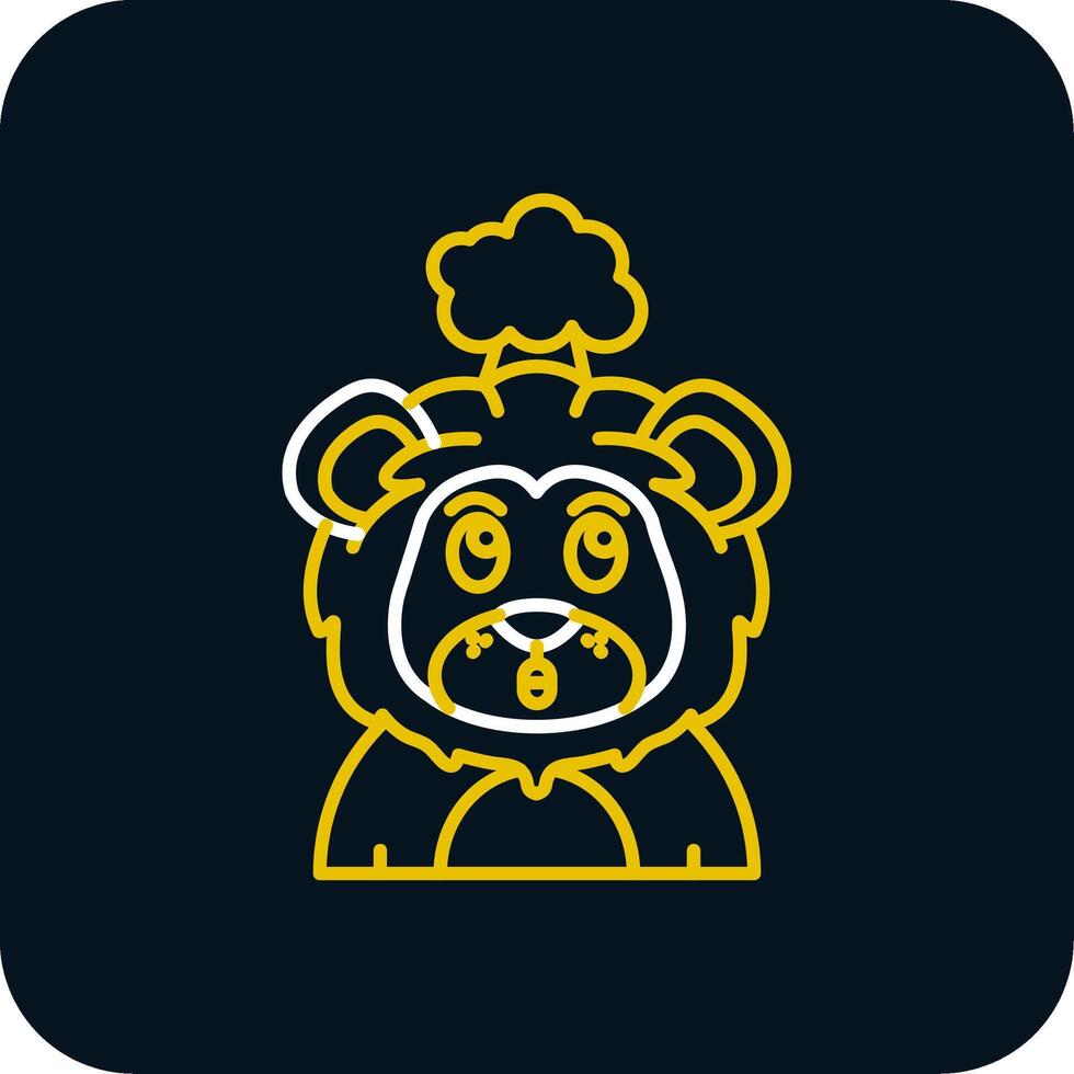 Exploding Line Yellow White Icon vector