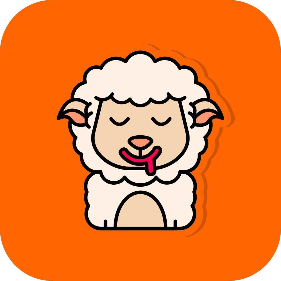 babear lleno naranja antecedentes icono vector