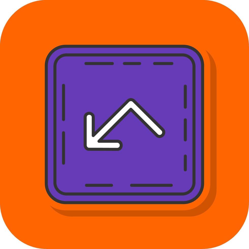 rebotar lleno naranja antecedentes icono vector