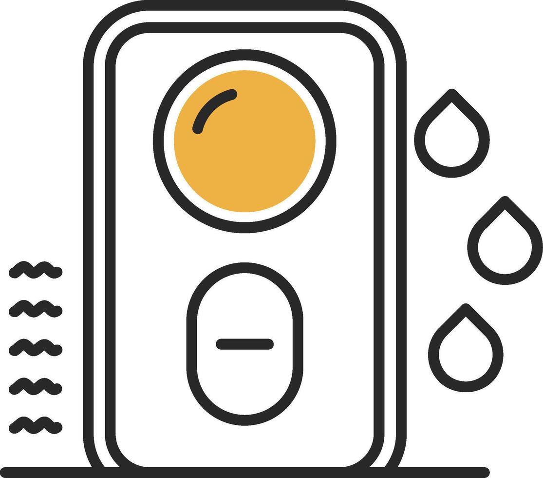 Humidifier Skined Filled Icon vector