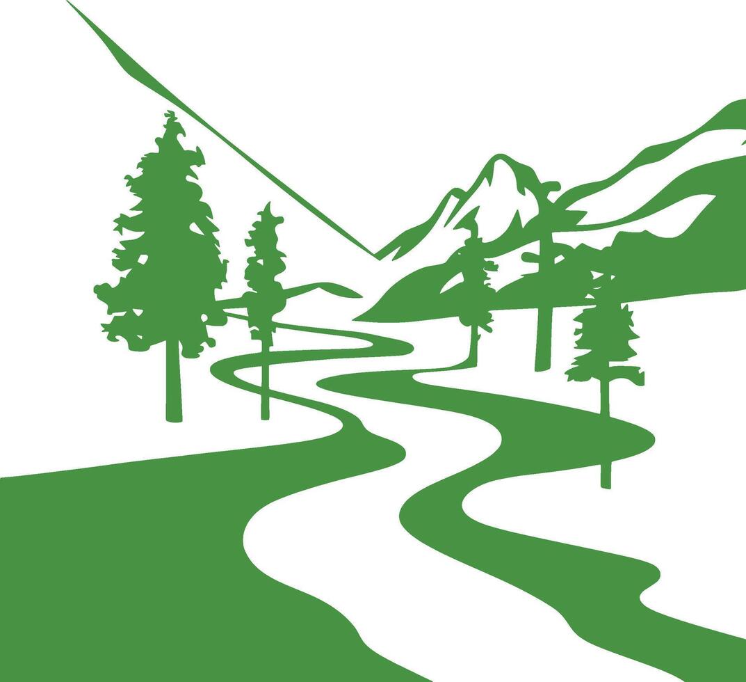 green mountain national forest vector