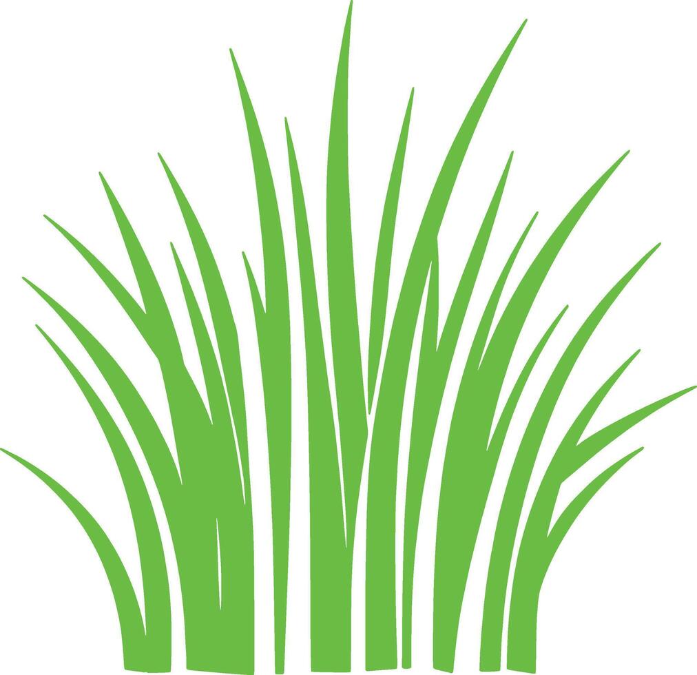 green grass icon vector