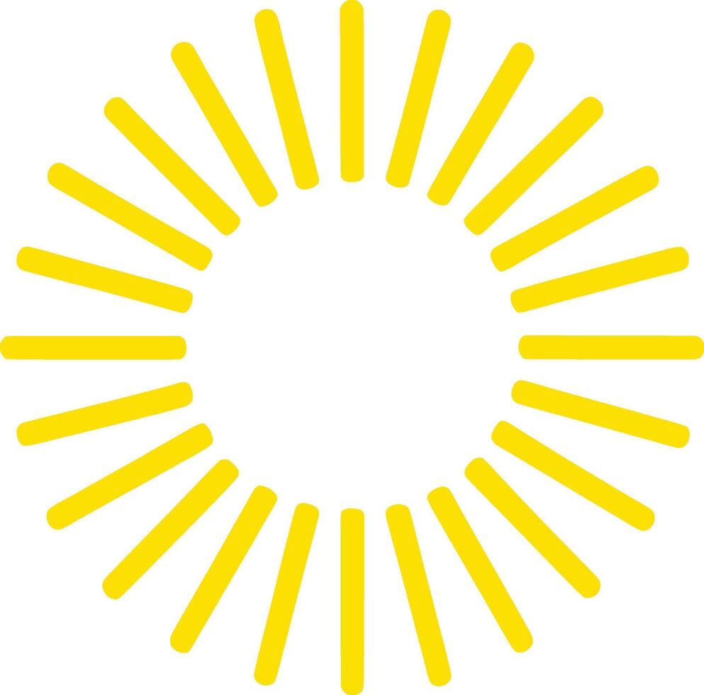 a yellow sun with a white background vector