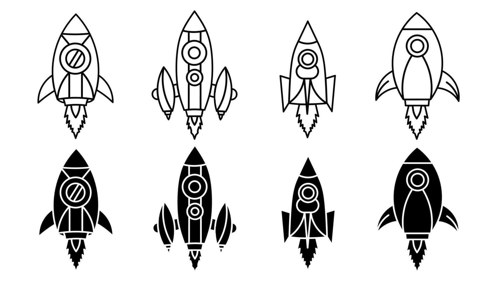 Pine tree. Vector collection of pine tree icon illustrations. Black icon design.