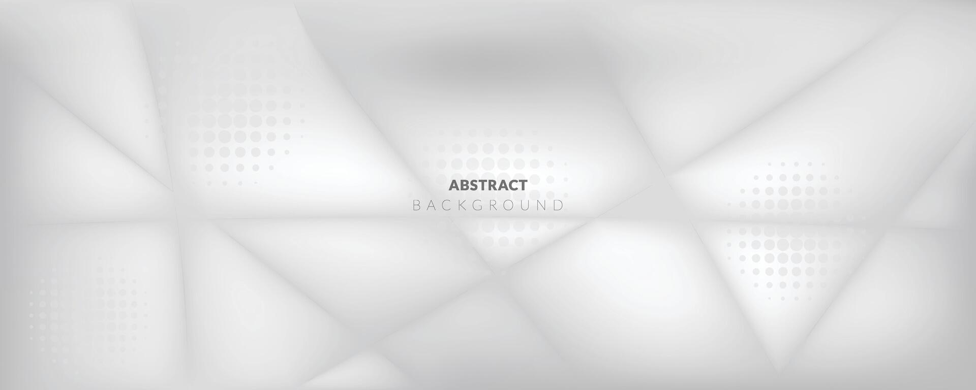 White geometric abstract background with waves effect. Minimal modern graphic design element cutout style concept for banner, flyer, card, or brochure cover vector