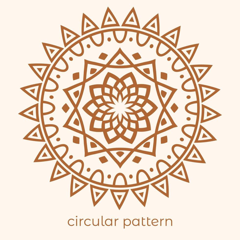 mandala background with a circular design vector