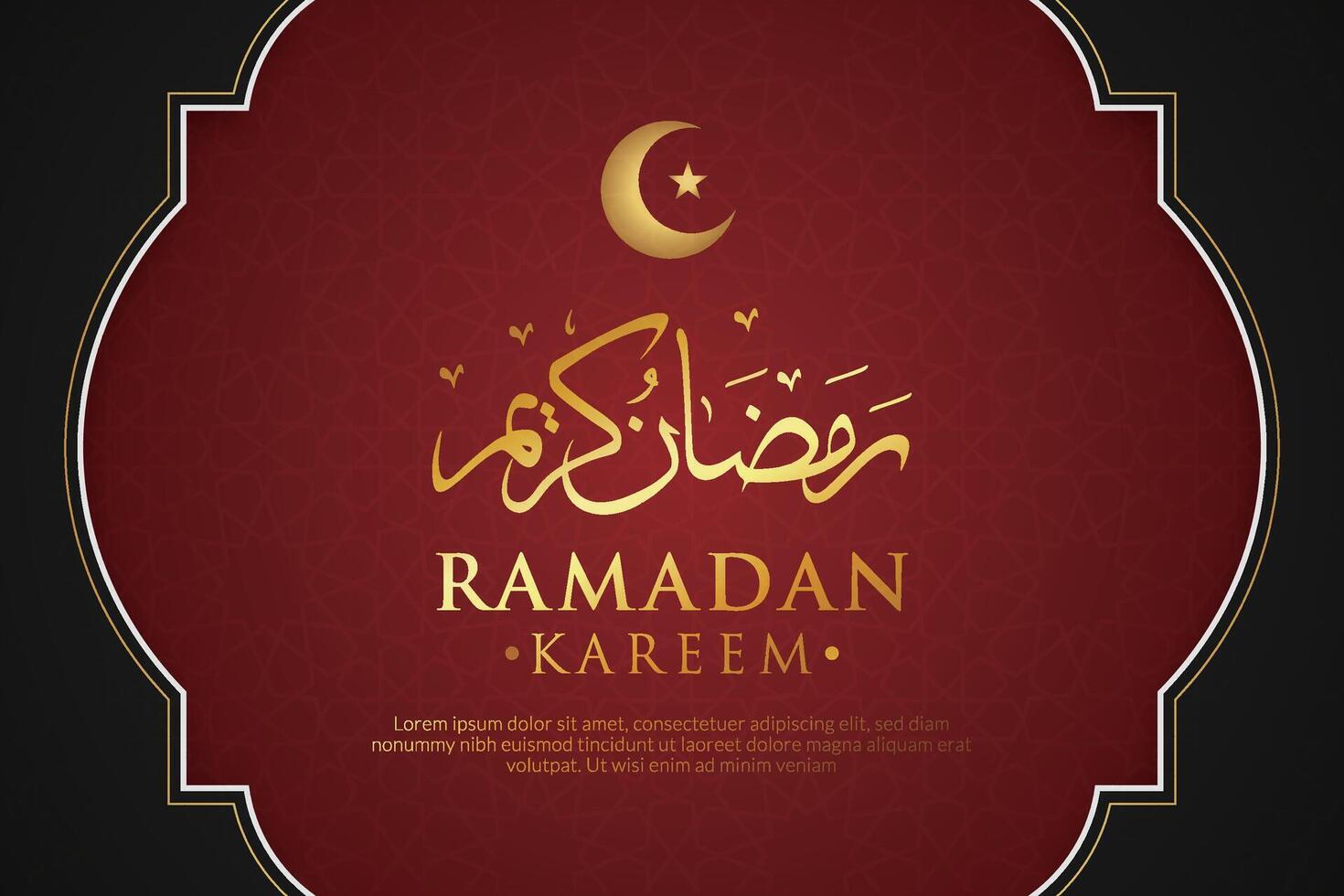 Vector elegant luxurious ramadan, eid al-fitr, islamic background decorative greeting card