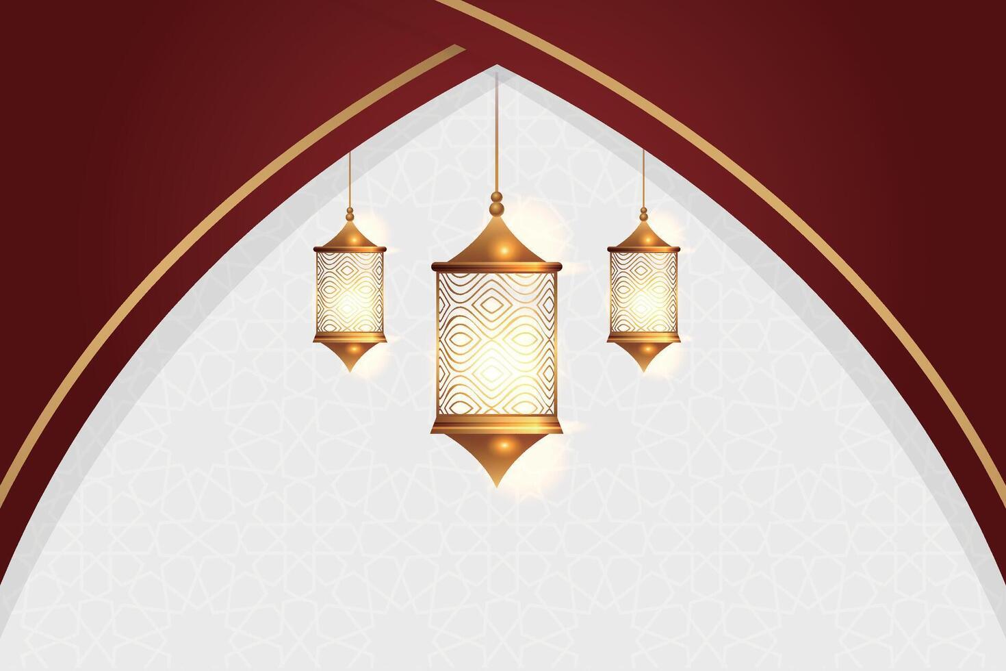 Vector elegant luxurious ramadan, eid al-fitr, islamic background decorative greeting card