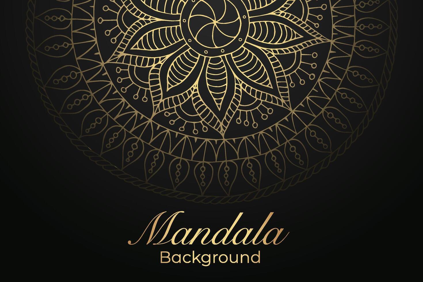 mandala background with a circular design vector