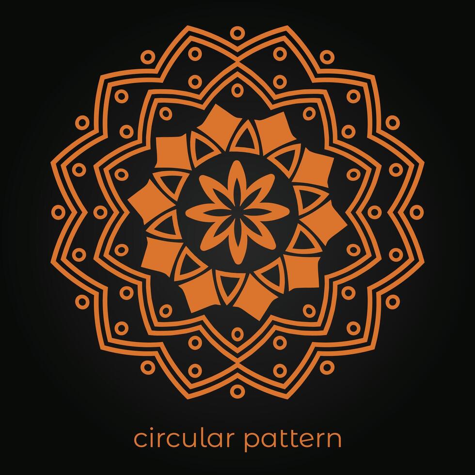 mandala background with a circular design vector
