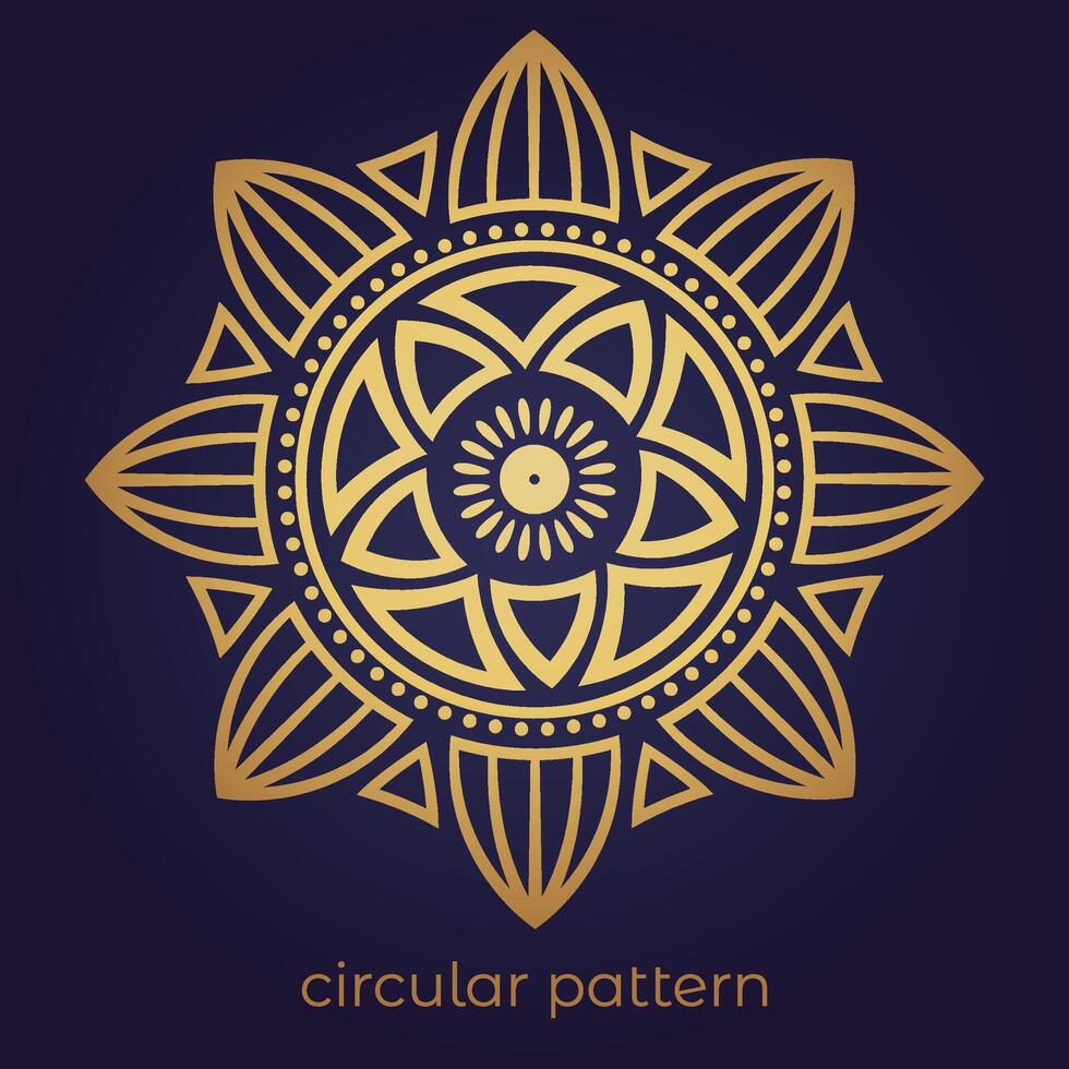 mandala background with a circular design vector