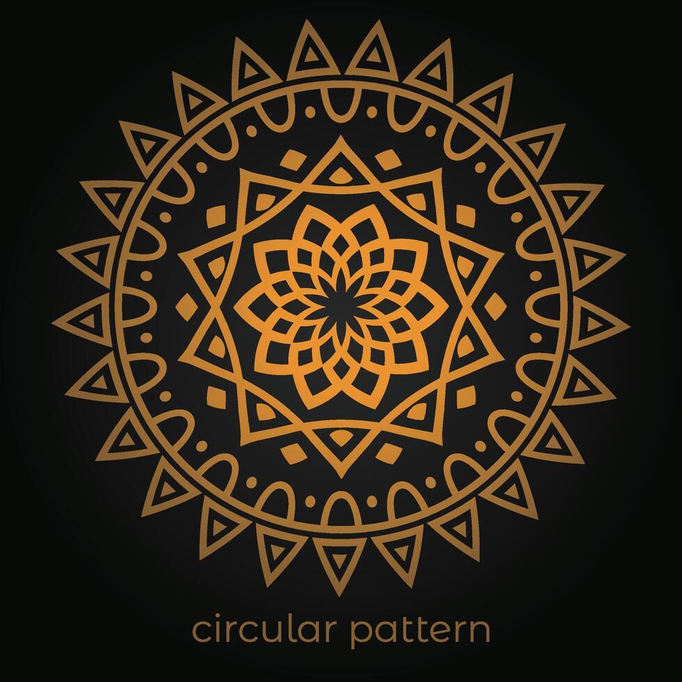 mandala background with a circular design vector