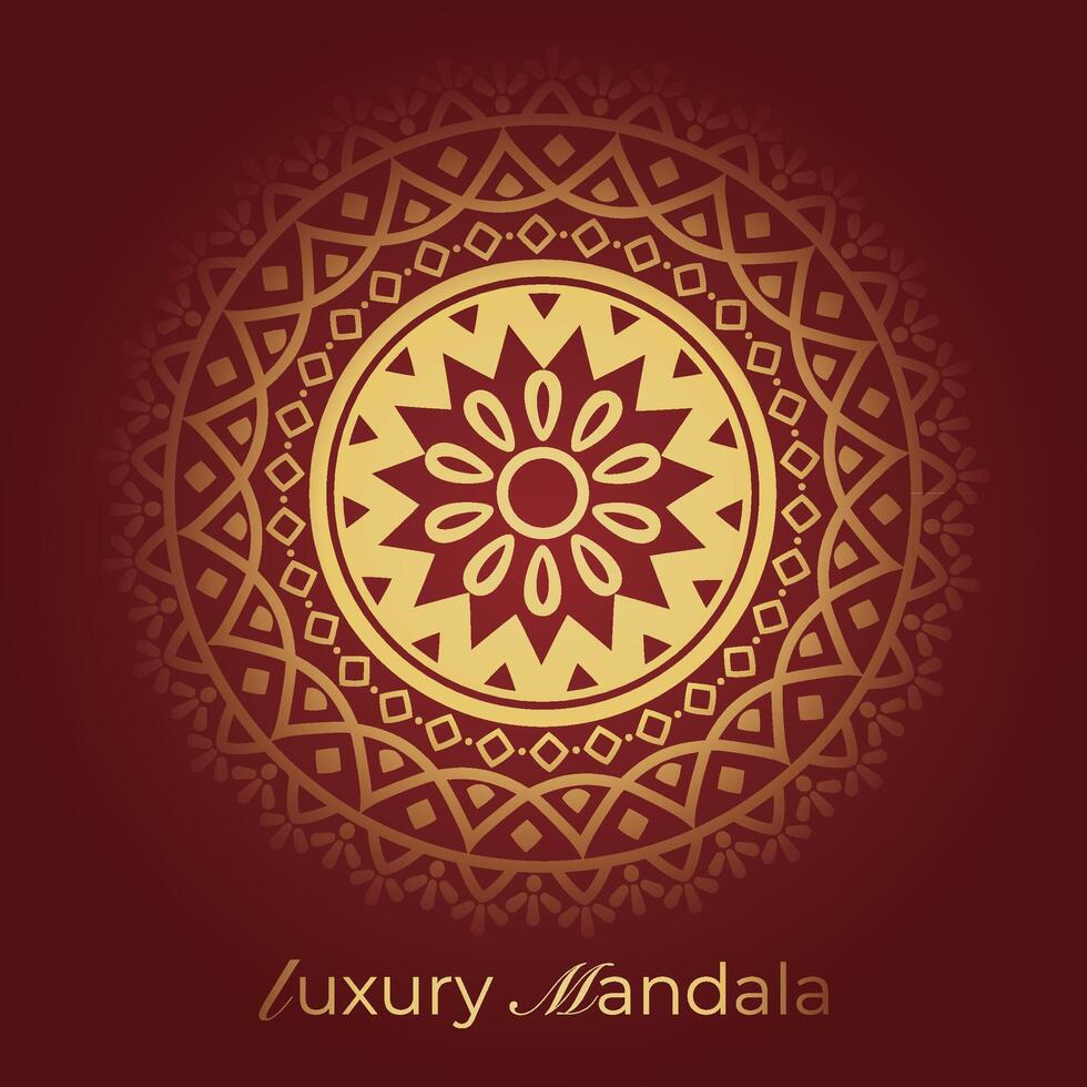 mandala background with a circular design vector